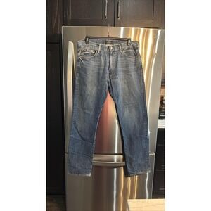 Polo Ralph Lauren Mens 36x34  Blue Denim Straight Leg Thompson Relaxed